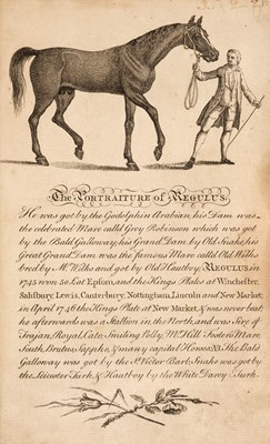 Lot 108 - Racehorses. A bound collection of 17 engraved plates, circa 1750