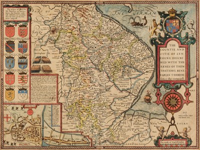 Lot 199 - Lincolnshire. Speed (John), The Countie and Citie of Lyncolne..., 1st edition [1611]