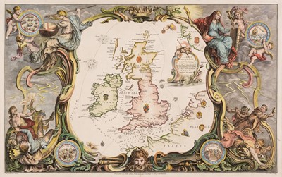 Lot 167 - British Isles. Pine (John), Chart shewing the several places of action..., 1739