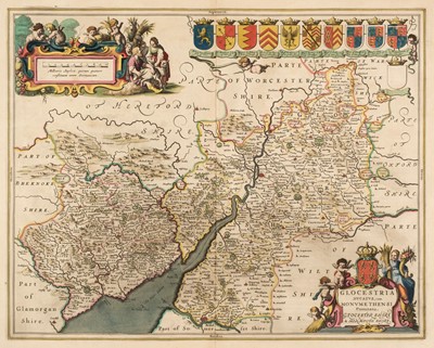 Lot 182 - Gloucestershire & Monmouthshire. Jansson (Jan), Glocestria..., circa 1650