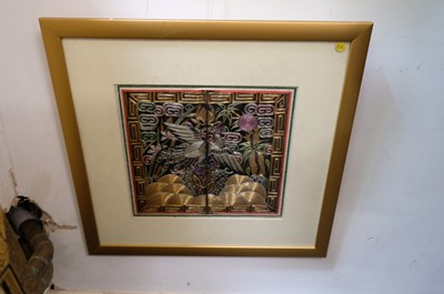 Lot 416 - Chinese. A goldwork rank badge, late Qing Dynasty
