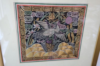 Lot 416 - Chinese. A goldwork rank badge, late Qing Dynasty