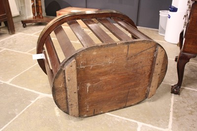 Lot 545 - Log Basket. A Victorian Oak Log Basket