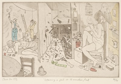 Lot 454 - Orr (Chris, 1943-). Learning a part in 10 minutes flat, 1972, etching..., and one other