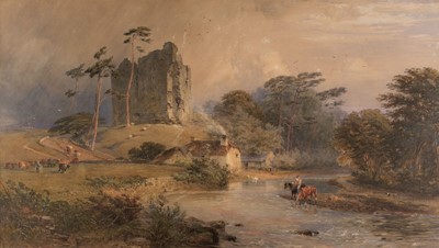 Lot 167 - Hine (Henry George, 1811-1895). Thirlwall Castle, Northumberland, circa 1879, watercolour