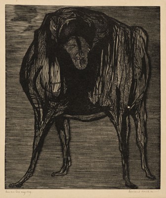 Lot 336 - Baskin (Leonard, 1922-2000). Untitled Portrait, 1962