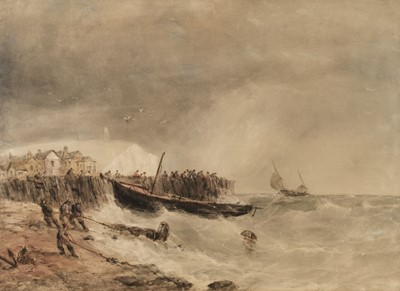 Lot 174 - Tucker (Edward, 1830-1909). Stormy Sea ..., and one other