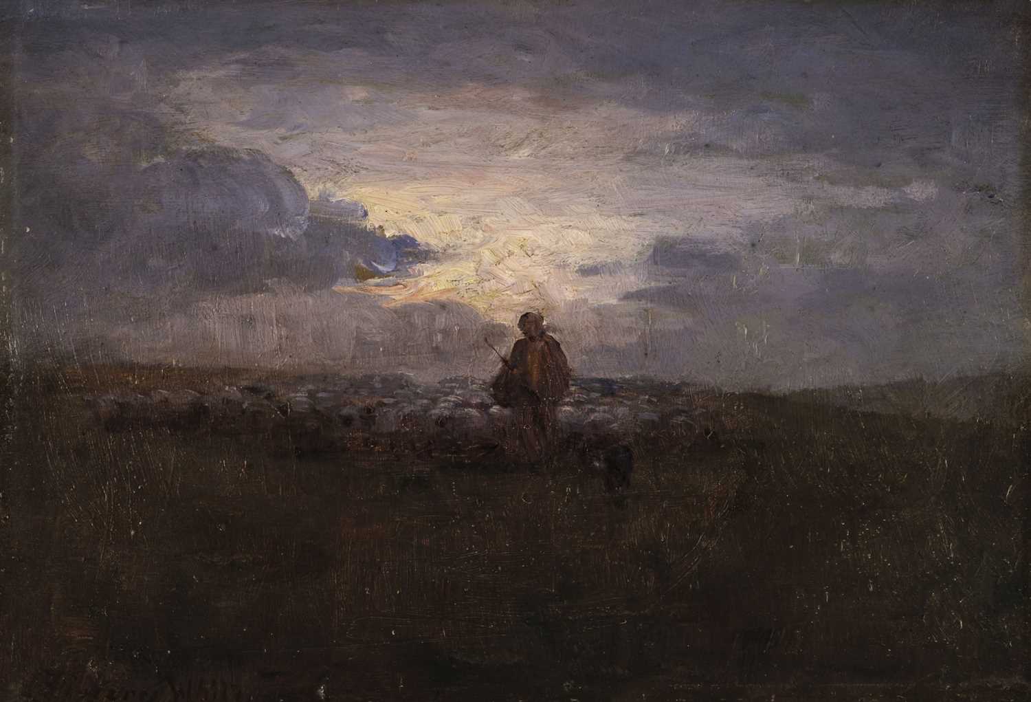 Lot 170 - White (Florence, 18??-1932). Flock of Sheep