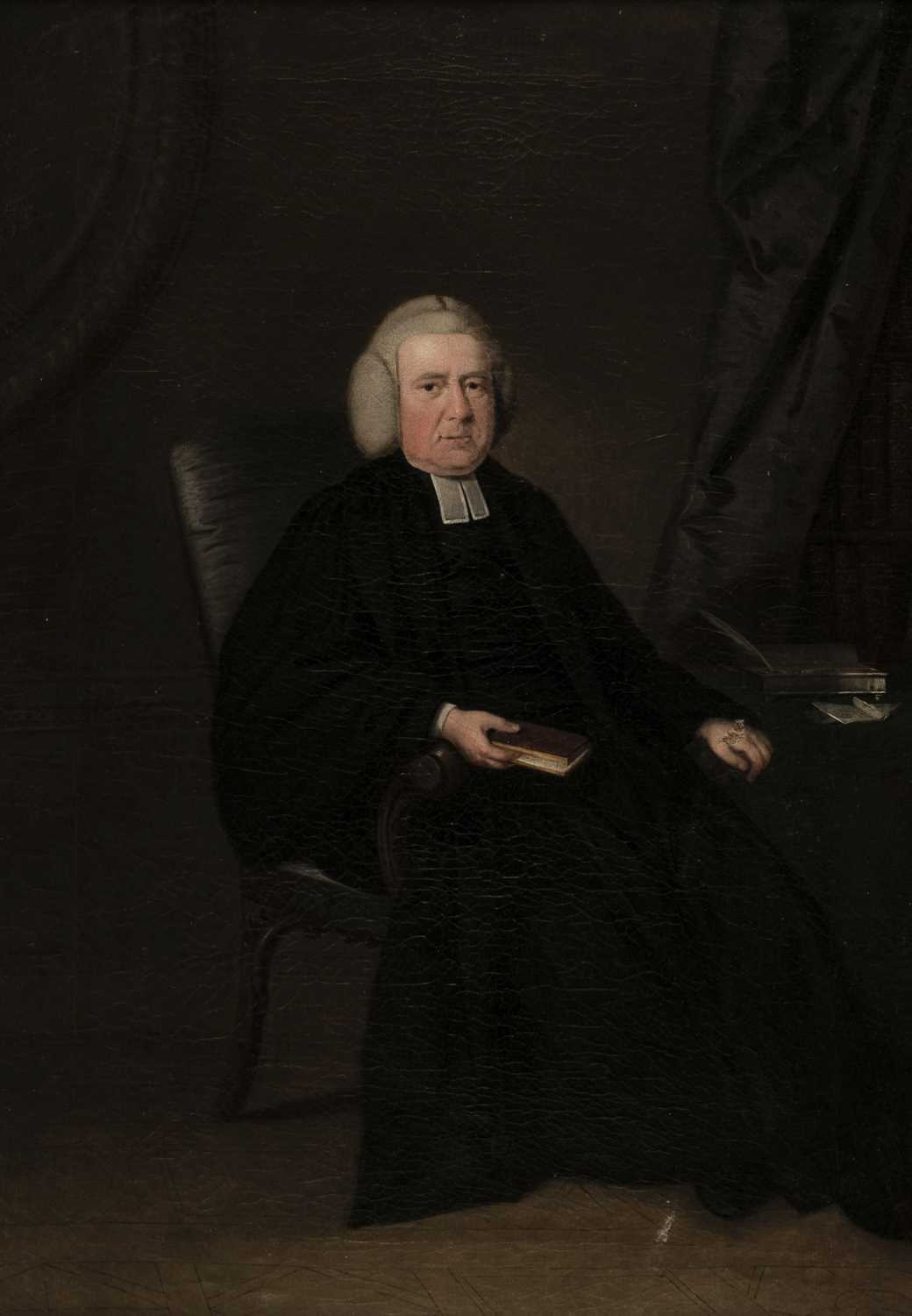 Lot 42 - Manner of Frances Hayman (circa 1708-1776). Portrait of Clergyman, circa 1760
