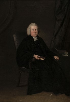 Lot 42 - English School. Portrait of a clergyman, 18th century