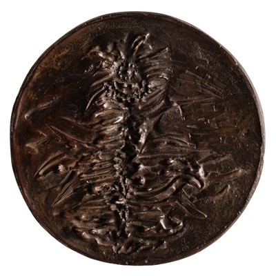 Lot 333 - Baskin (Leonard, 1922-2000). Thistle, 1961, circular bronze relief