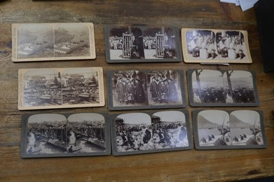 Lot 28 - China Through the Stereoscope. A near-complete set of 93 (of 100) stereo views