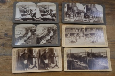 Lot 28 - China Through the Stereoscope. A near-complete set of 93 (of 100) stereo views
