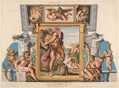 Lot 30 - Aquila (Pietro, 1650-1692). Ganymede, Polyphemus, Acis and Galatea, engraving after Carracci, circa 1674