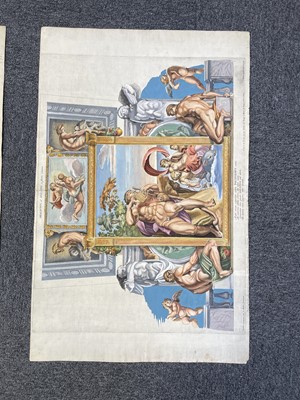 Lot 30 - Aquila (Pietro, 1650-1692). Ganymede, Polyphemus, Acis and Galatea, engraving after Carracci, circa 1674