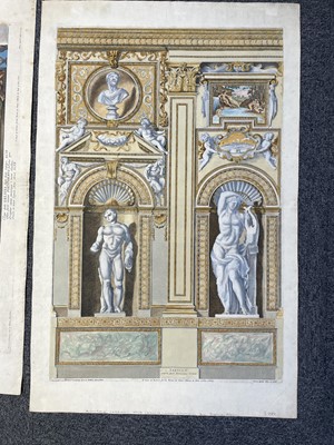 Lot 30 - Aquila (Pietro, 1650-1692). Ganymede, Polyphemus, Acis and Galatea, engraving after Carracci, circa 1674