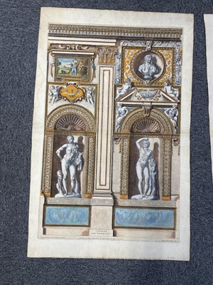 Lot 30 - Aquila (Pietro, 1650-1692). Ganymede, Polyphemus, Acis and Galatea, engraving after Carracci, circa 1674