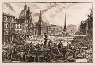 Lot 67 - Piranesi (Giovanni Battista, 1720-1778). Veduta di Piazza Navona..., 1773