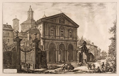 Lot 90 - Piranesi (Giovanni Battista, 1720-1778). Veduta della Bascilica di S. Sebastiano..., 1750