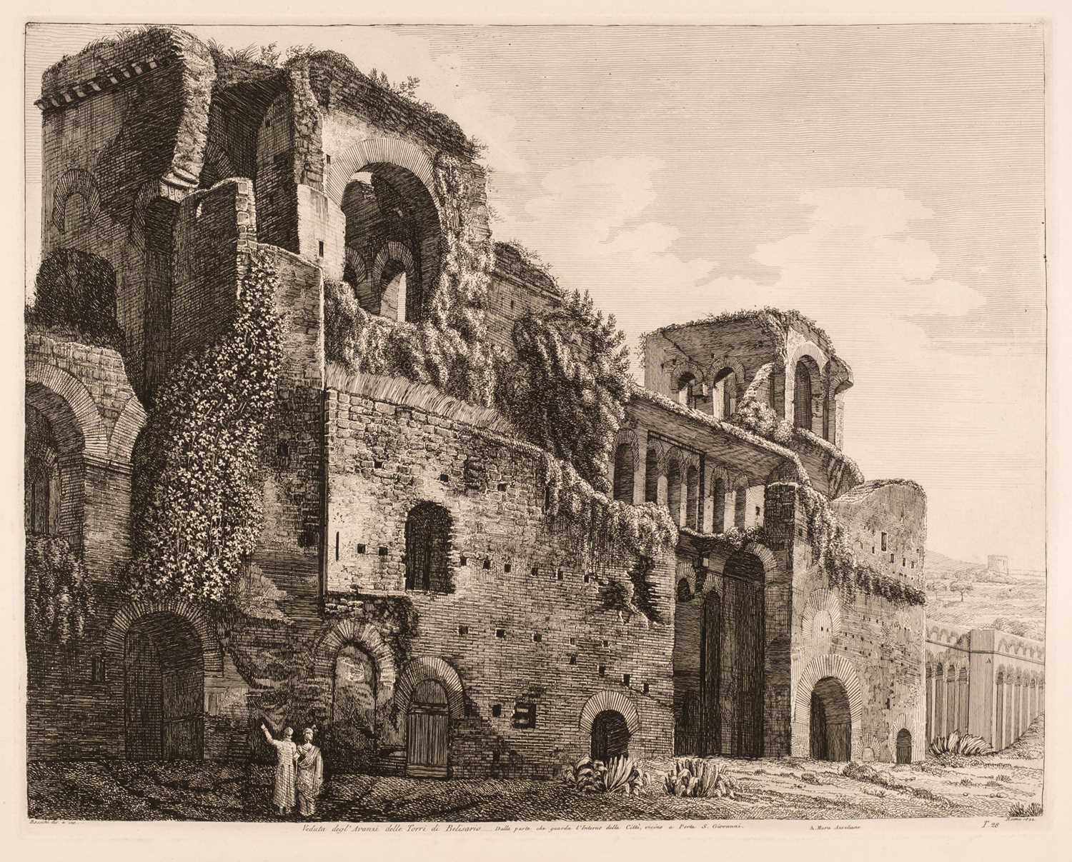 Lot 28 - Rossini (Luigi, 1790-1857). Six views of Rome 1819-1823