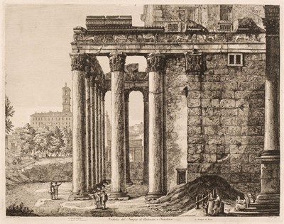 Lot 92 - Rossini (Luigi, 1790-1857). Six views of Rome, 1819-1823