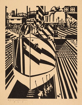 Lot 504 - 1995 Washington (Earl Marshawn, 1962-). Homage to Wyndham Lewis's 'Dazzle Ships' and two others