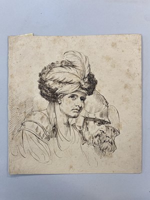 Lot 33 - Attributed to John Hamilton Mortimer (1741-1779). Study of Three Banditti