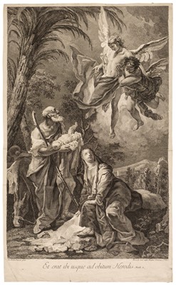 Lot 57 - Berardi (Fabio, 1728-circa 1782). Rest on the Flight into Egypt, 1760