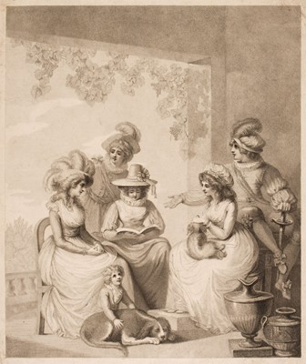 Lot 18 - Spanish School. Plato's Symposium, after Pietro Testa, pen & ink, late 17th/early 18th c.