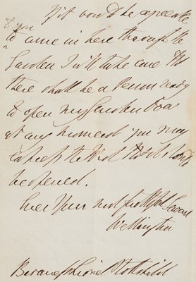 Lot 291 - Wellesley (Arthur, 1769-1852), 1st Duke of Wellington, Prime Minister..., Autograph Letter Signed