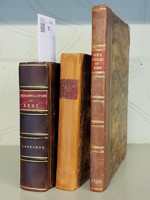 Lot 37 - Lambarde (William). A Perambulation of Kent, 3rd ed., [1656]