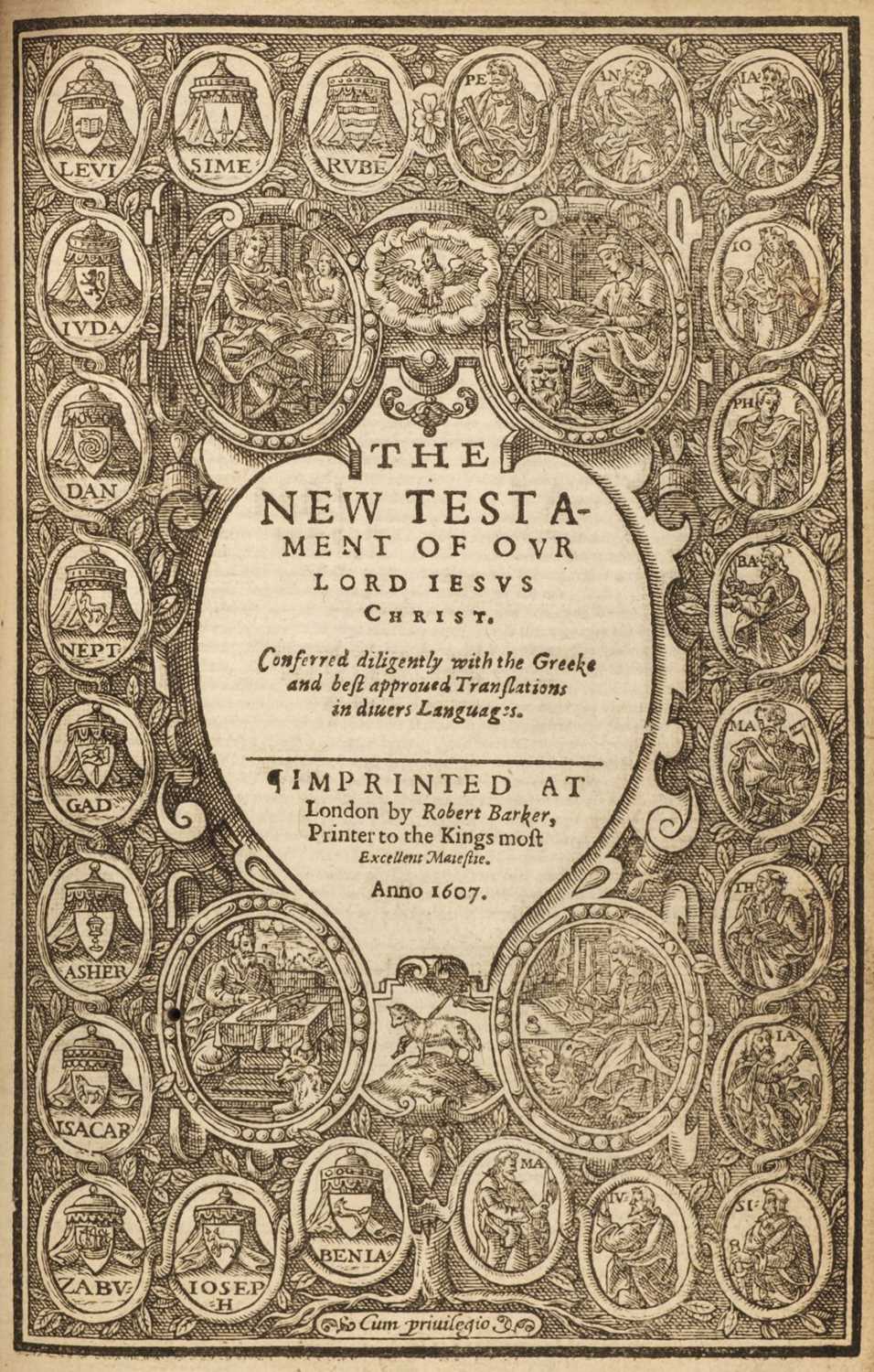 Lot 294 - Bible [English]. [The Bible, that is, the Holy Scriptures, contained in the Old and New..., 1607]