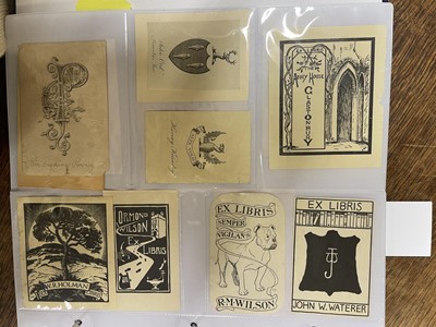 Lot 407 - Bookplates. An album of 550 bookplates, mostly 18th-century armorials