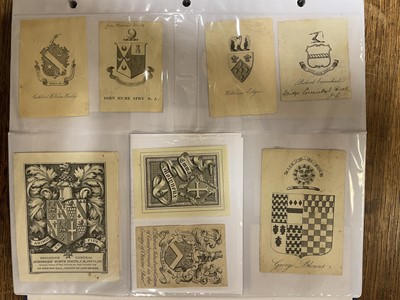 Lot 407 - Bookplates. An album of 550 bookplates, mostly 18th-century armorials