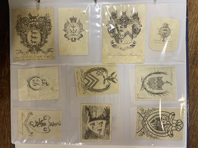 Lot 407 - Bookplates. An album of 550 bookplates, mostly 18th-century armorials