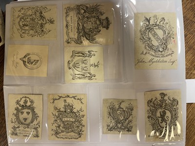 Lot 407 - Bookplates. An album of 550 bookplates, mostly 18th-century armorials