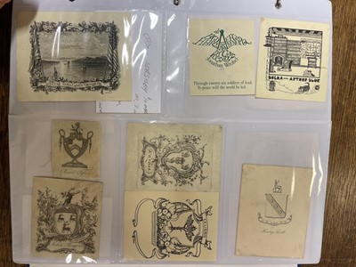Lot 407 - Bookplates. An album of 550 bookplates, mostly 18th-century armorials