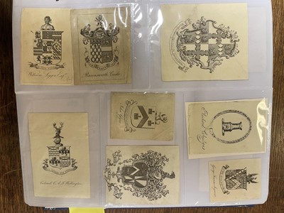 Lot 407 - Bookplates. An album of 550 bookplates, mostly 18th-century armorials