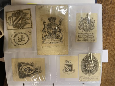 Lot 407 - Bookplates. An album of 550 bookplates, mostly 18th-century armorials