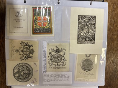 Lot 407 - Bookplates. An album of 550 bookplates, mostly 18th-century armorials