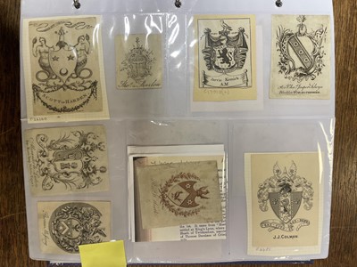 Lot 407 - Bookplates. An album of 550 bookplates, mostly 18th-century armorials