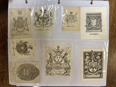 Lot 407 - Bookplates. An album of 550 bookplates, mostly 18th-century armorials