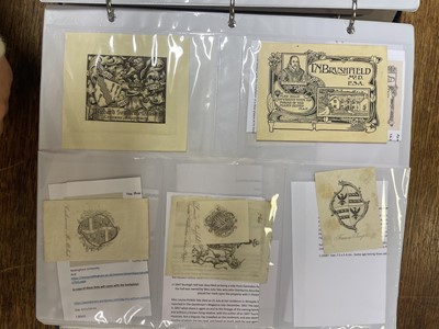 Lot 407 - Bookplates. An album of 550 bookplates, mostly 18th-century armorials