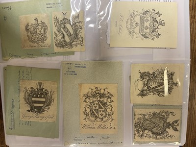 Lot 407 - Bookplates. An album of 550 bookplates, mostly 18th-century armorials