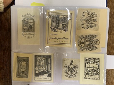 Lot 407 - Bookplates. An album of 550 bookplates, mostly 18th-century armorials