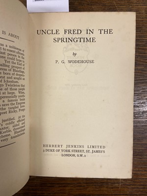 Lot 812 - Wodehouse (P. G.) Uncle Fred in the Springtime, 1st edition, 1939