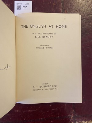Lot 352 - Brandt (Bill, 1904-1983). The English at Home, 1st edition, Batsford, 1936, signed