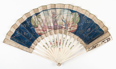 Lot 498 - Love Token Fan. Alziane, Ou Le Pouvoir de l'Amour, French, circa 1760-1780