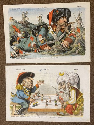 Lot 131 - Russo-Turkish War. A collection of 9 maps, circa 1878