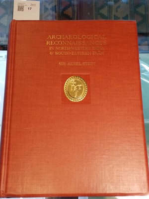 Lot 17 - Stein (Aurel). Archaeological Reconnaissances in North-Western India and South-Eastern Iran, 1st ed, 1937